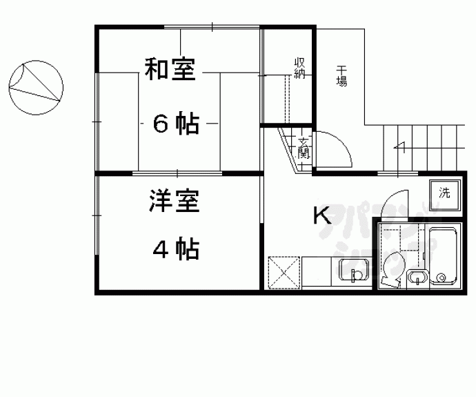 【ハイツ泉涌寺】間取