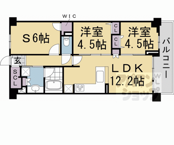 【エスリード京都梅小路公園】間取