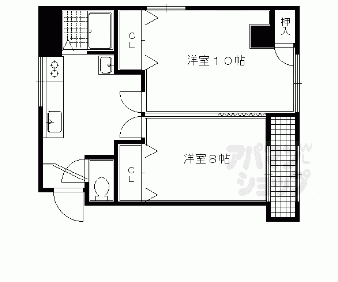 【葛城マンション】間取