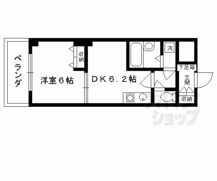 【ライオンズマンション四条堀川第2】間取