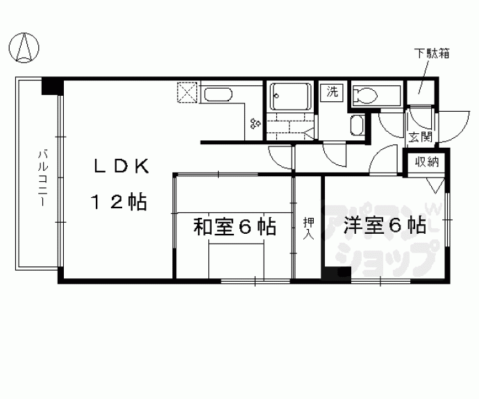 【サングリエ間之町】間取