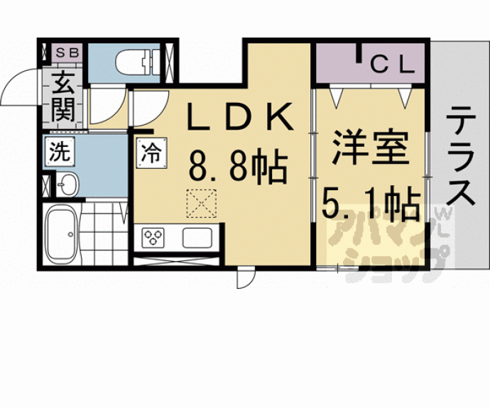 【ＬｕＳｏｌｅ嵐山】間取