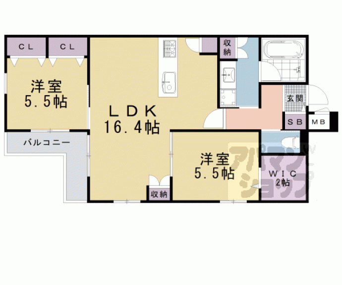 【ヘーベルメゾン御幸町】間取