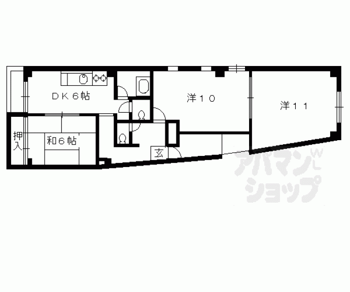 【アサヒマンション】間取