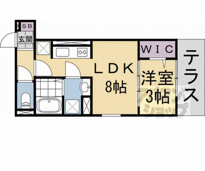 【グレース西院】間取