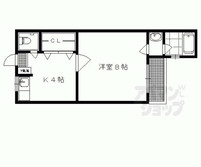 【祇園ハイツ】間取