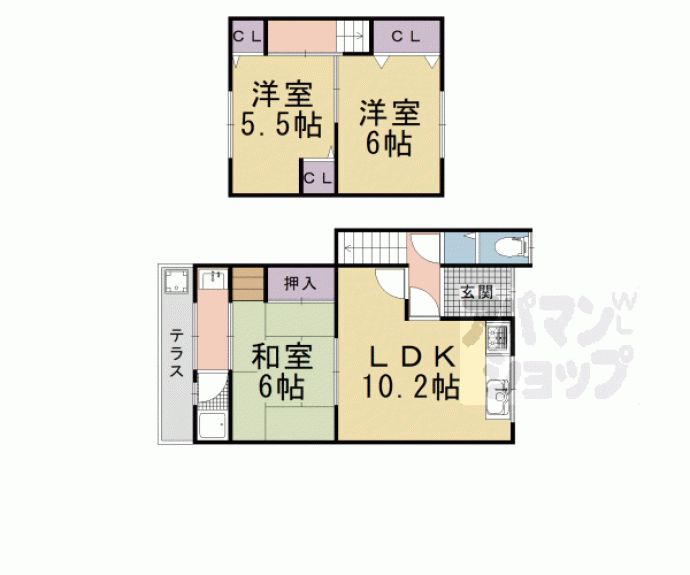 【森本町下森本貸家】間取
