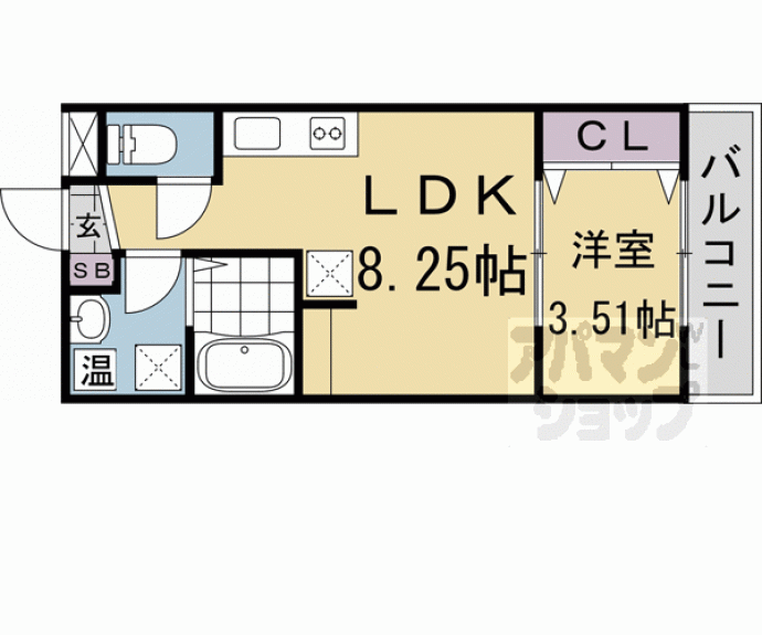 【ＣＲＥＯ太秦天神川】間取