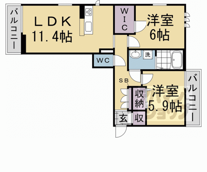 【リヴェール久津川】間取