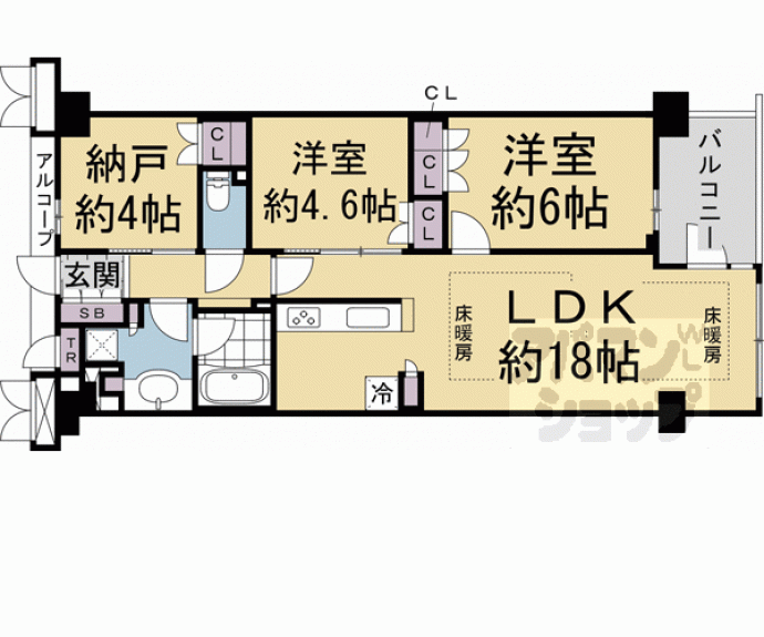 【プレミスト京都西院】間取