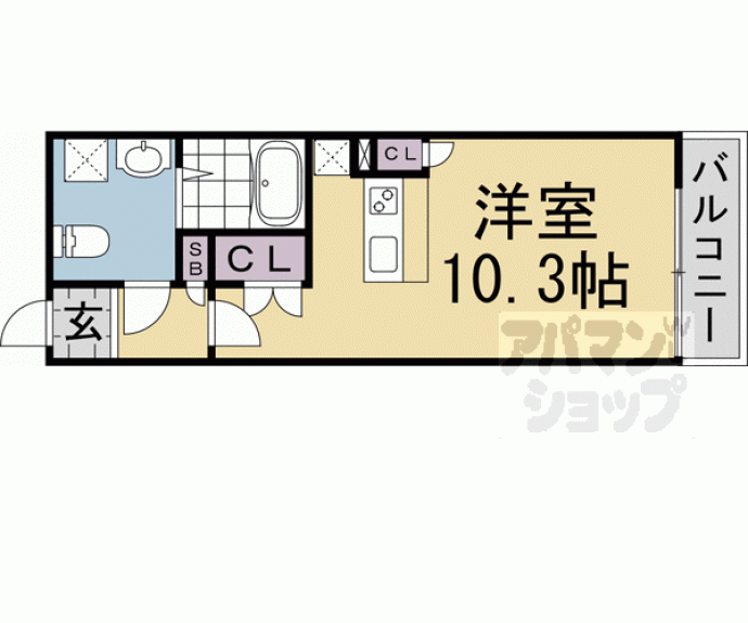 【ＴＨＥＧＡＲＮＥＴＳＵＩＴＥＲＥＳＩＤＥＮＣＥ清水五条ＥＡＳＴ】間取