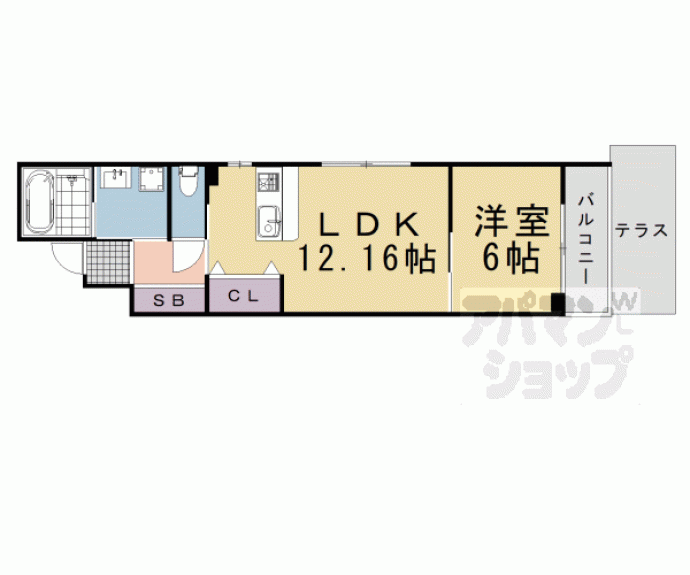 【ＰＥＡＣＥ　ＷＥＬＬ四条】間取