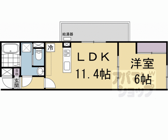 【メゾンドクレール西大路】間取