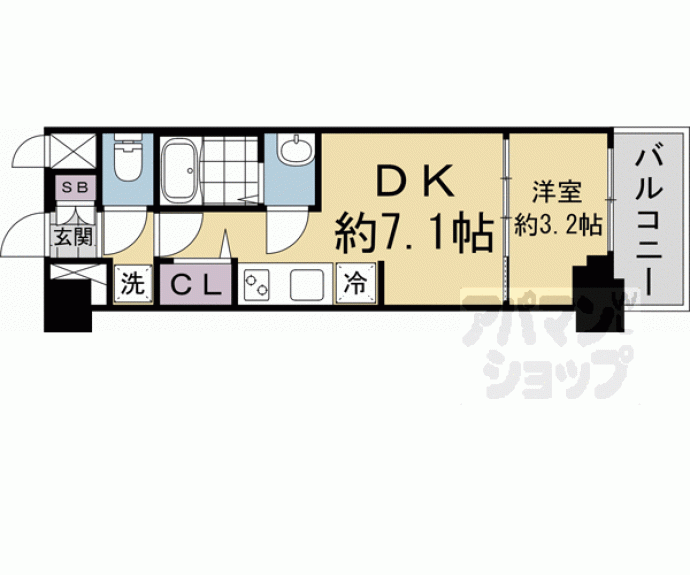 【プレサンス THE KYOTO 吉祥院】間取