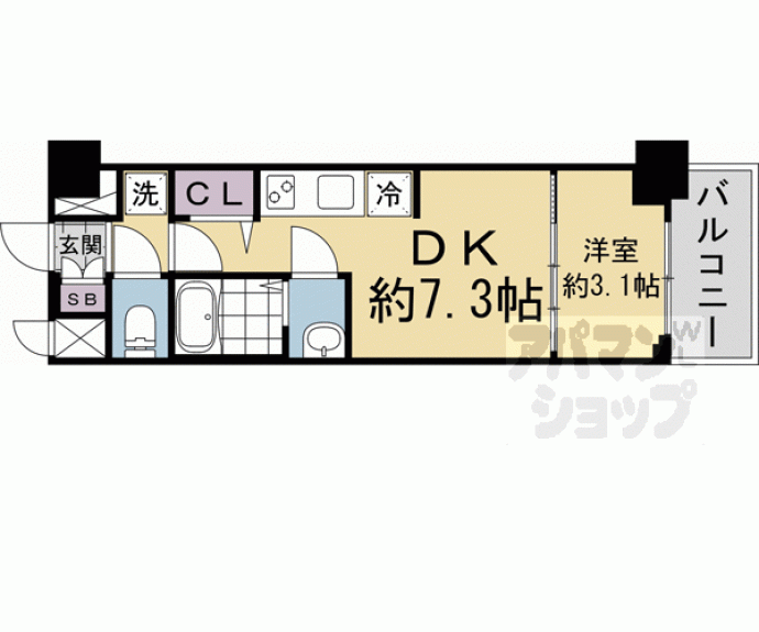 【プレサンス THE KYOTO 吉祥院】間取