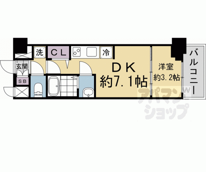 【プレサンス　ＴＨＥ　ＫＹＯＴＯ　吉祥院】間取