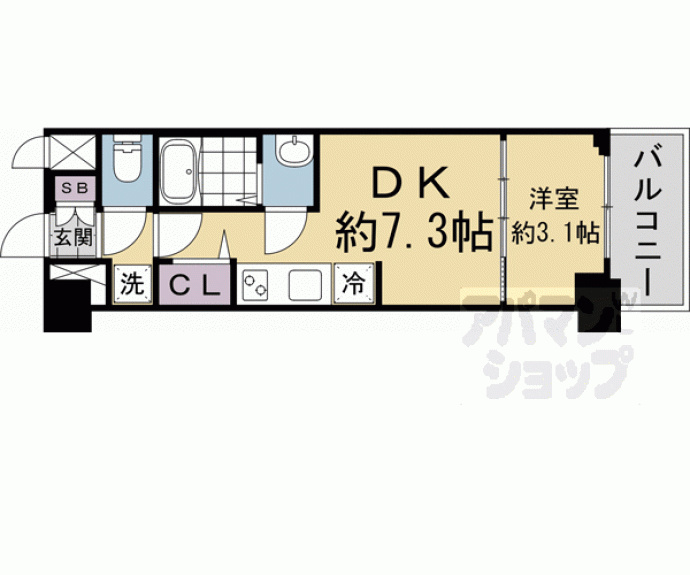 【プレサンス　ＴＨＥ　ＫＹＯＴＯ　吉祥院】間取