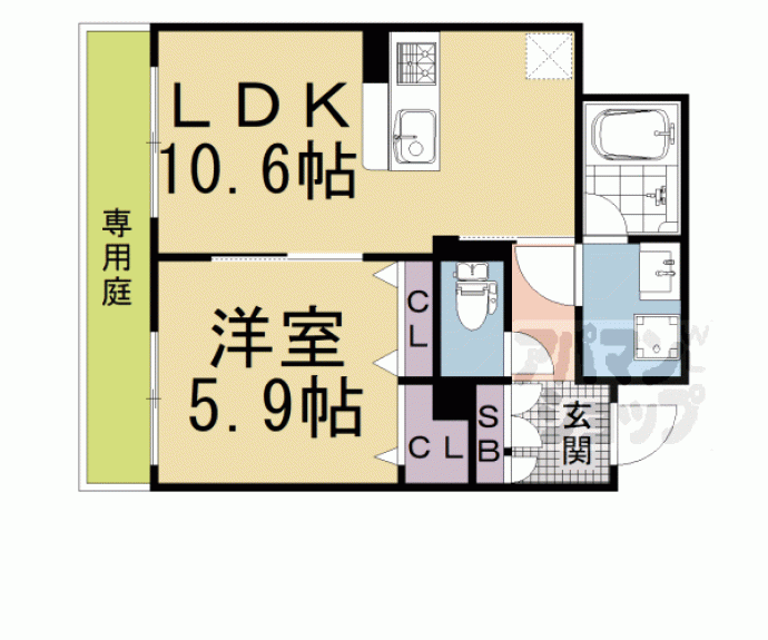 【セントリヴィエ京都嵐山Ⅴ】間取