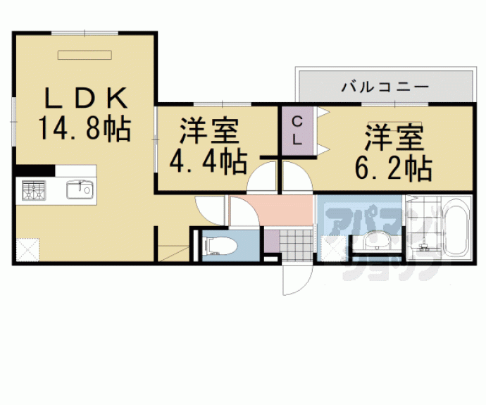 【ｃｅｒｃｌｅ　ｄｅ　ｆａｍｉｌｌｅ】間取