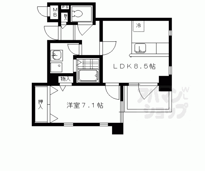 【スカイウェイ洛北】間取