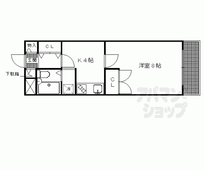 【ラ・カモガワ６２】間取