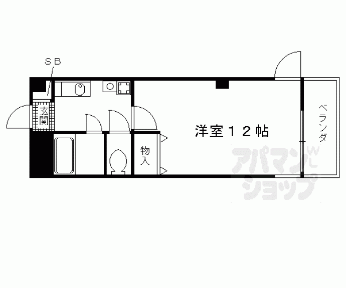 【パークハイツテントク】間取