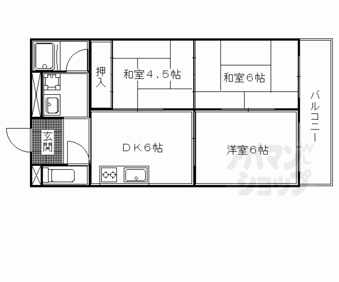 【関生ハイツ】間取