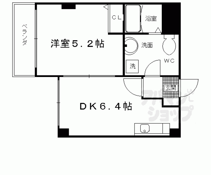 【アマルフィ山科】間取
