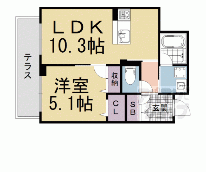 【シャーメゾンフォーチュンフィールド】間取