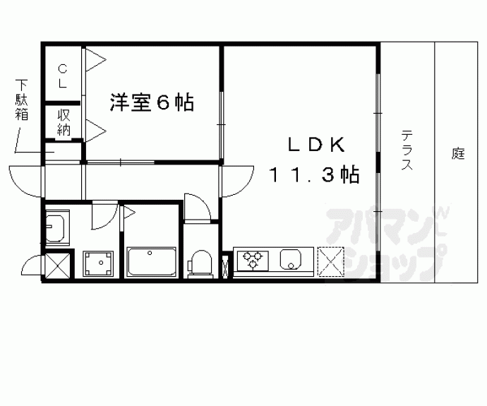 【エルヴィータ安朱】間取
