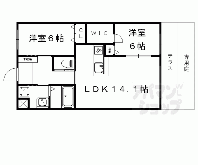 【エルヴィータ安朱】間取