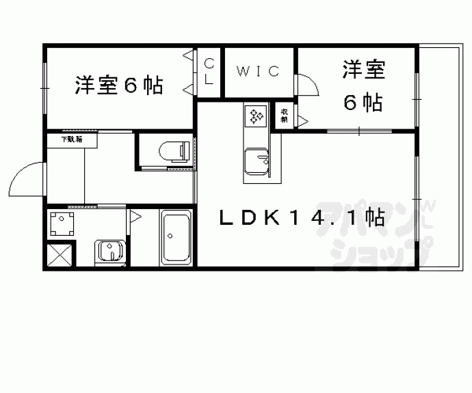 【エルヴィータ安朱】間取