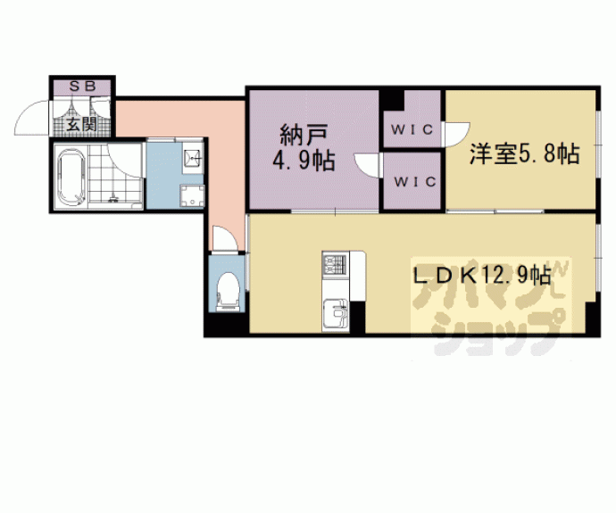 【シャーメゾン小野小町】間取