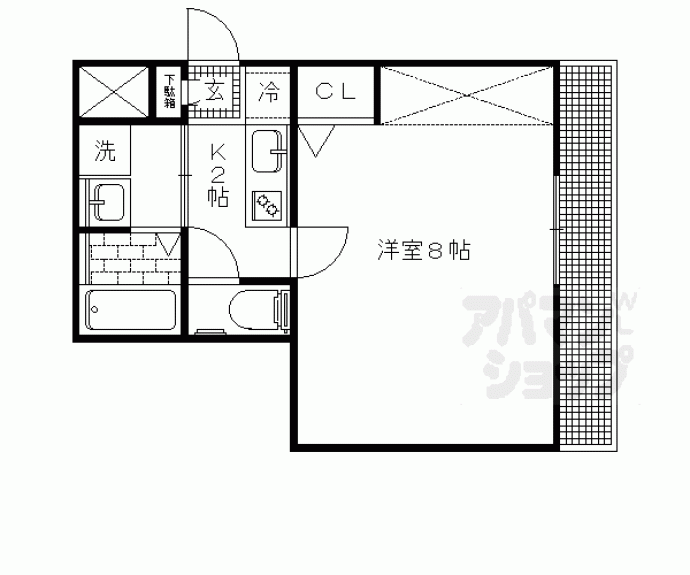 【Ｇｌａｄｖｉｓ京都洛北】間取