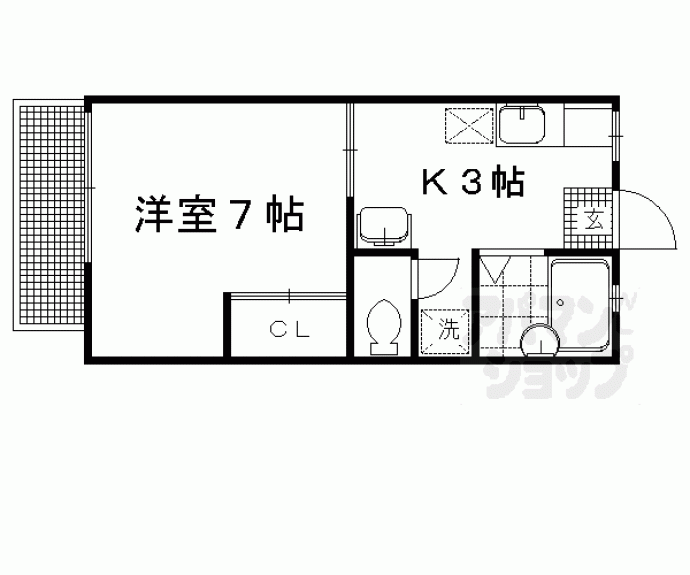 【コーポ春菜A・B】間取