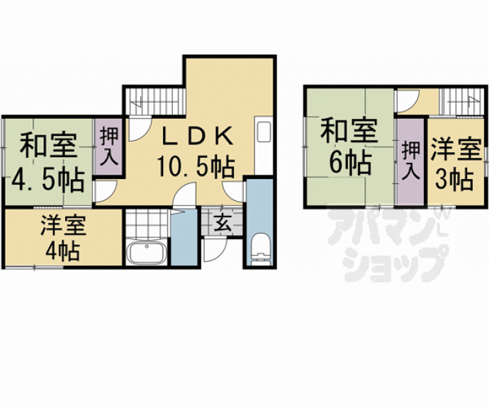 【中御霊町貸家】間取
