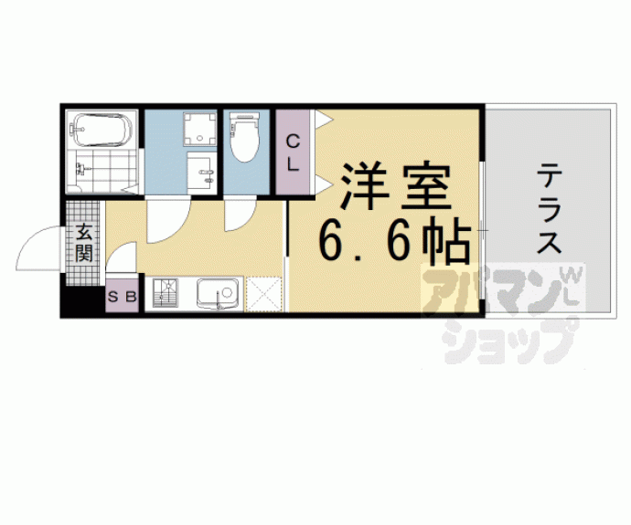 【Ｐｏｕｒ　Ｔｏｕｊｏｕｒｓ東福寺】間取