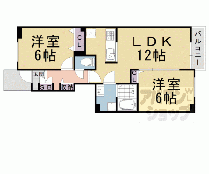 【ウエストパディ-】間取