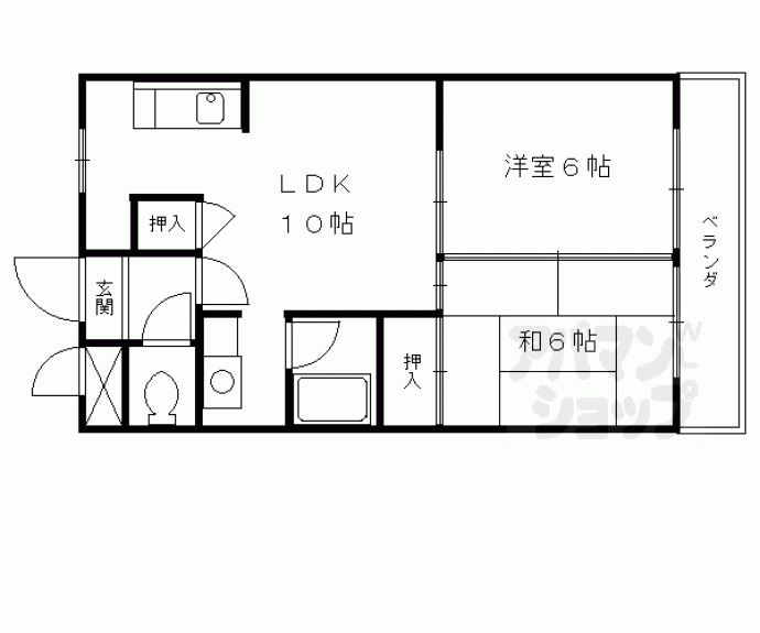 【メゾンたつみ】間取
