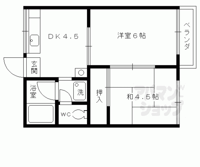 【ハイツ野村】間取