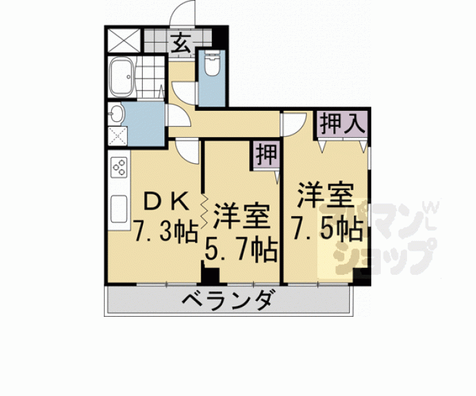 【シャンパーニュ四条】間取