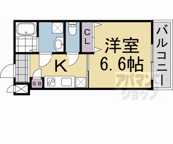 【Ｐｏｕｒ　Ｔｏｕｊｏｕｒｓ　東福寺】間取