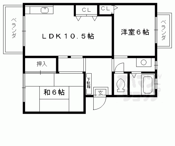 【メゾン太秦】間取