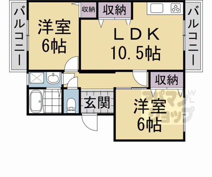 【メゾン太秦】間取