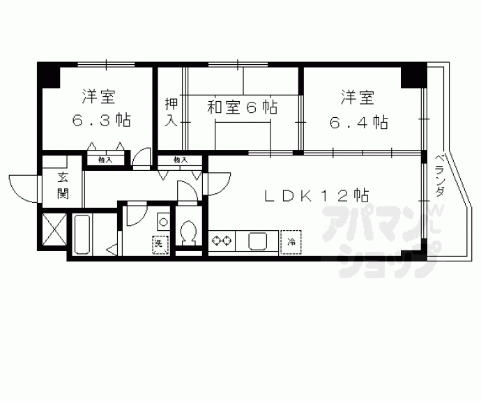 【エスポワール】間取