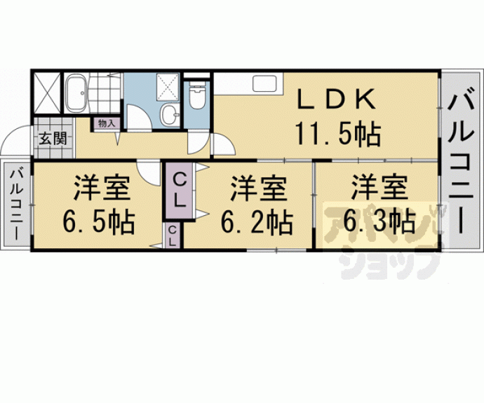 【エスポワール】間取