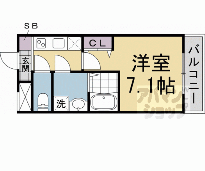 【Ｋ’ｓメゾン北白川】間取