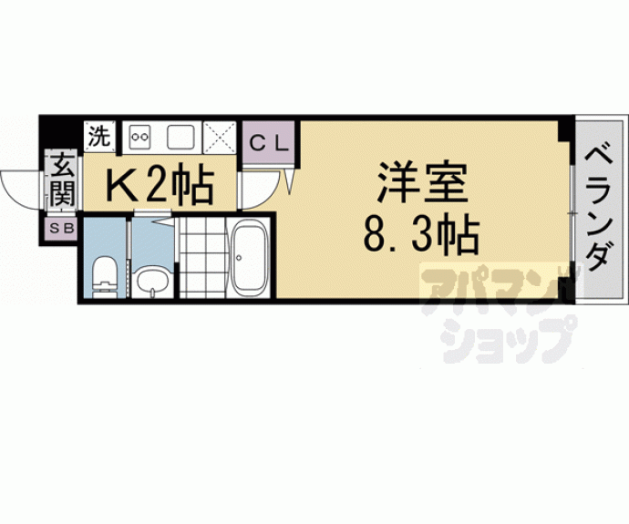 【キンブリッジ京都千本丸太町】間取