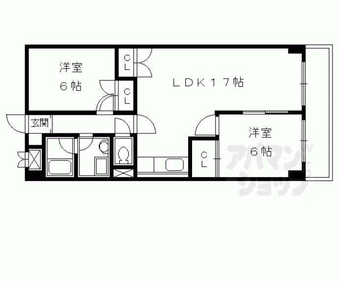 【グレイスヴィラ阿部】間取