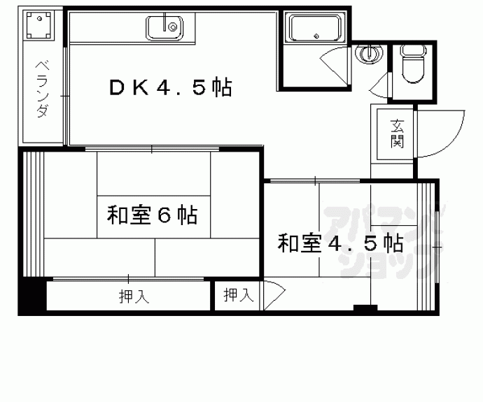 【リエス西院】間取